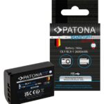 Patona 1372 Platinum Batarya Olympus OM-1 OM1 BLX-1 BLX1