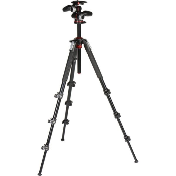 Manfrotto MK190XPRO4-3W 190serisi/4sekmeli Tripod ve 3yönlü Başlıklı Kit - Görsel 2