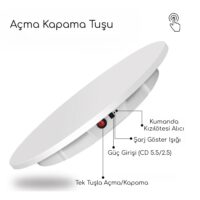 FC Turntable 360 Derece Döner Stand 65cm - Görsel 2