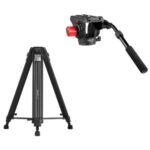 Kingjoy VT-3500S Video Tripod + VT-3520 Video Başlığı - Çantalı Kit - Görsel 3