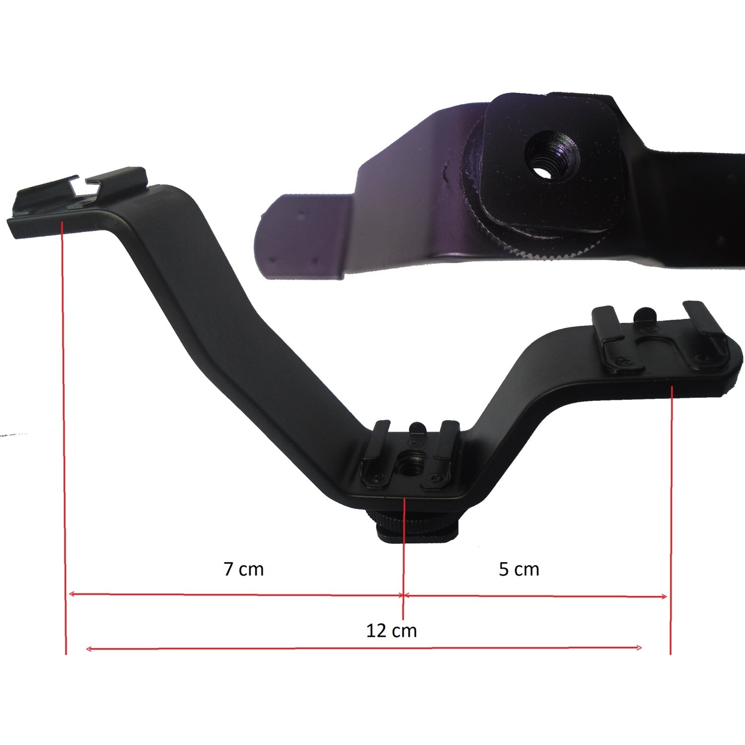 4b1b4f4b55b54f8d976ea2e23f1375e6.jpg FC Üçlü Flaş Tutucu V-Bracket - Görsel 1