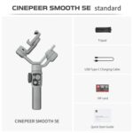 Zhiyun Cinepeer Smooth 5E Combo (AI) – Akıllı 3 Eksenli Telefon Gimbal + Dahili Işık + Yapay Zeka Takip - Görsel 4
