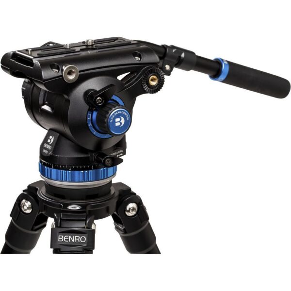 Benro C-373FBS8PRO Carbon Fiber Hidrolik Profesyonel Video Tripod Kit - Görsel 4