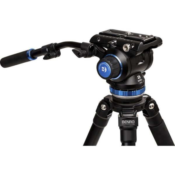 Benro C-373FBS8PRO Carbon Fiber Hidrolik Profesyonel Video Tripod Kit - Görsel 5