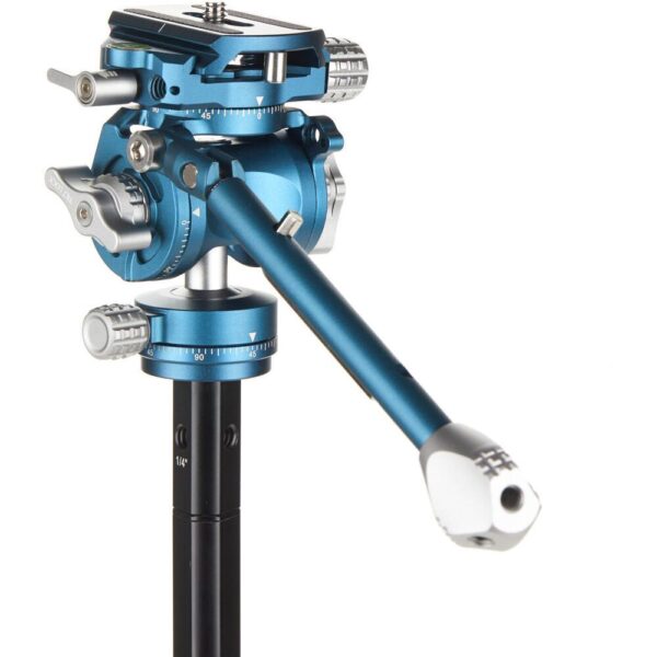 Benro CyanBird 2’si 1 arada Alüminyum Foto/Video Tripod Kiti - Görsel 4