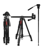 Kingjoy VT-890H6 Video Tripod Yatay Olan Orta Boru Özelliği - Görsel 4