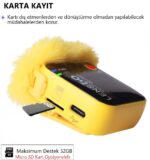 Lensgo 348C Sarı 1V2 Kablosuz İkili Mikrofon Seti - Görsel 2