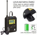 LENSGO LWM-328C Kablosuz İkili Yaka Mikrofonu Seti - Görsel 3
