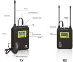 LENSGO LWM-328C Kablosuz İkili Yaka Mikrofonu Seti - Görsel 5