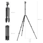 SmallRig 4059 AP-20 Orta Sütunlu  Karbon Fiber Tripod - Görsel 3