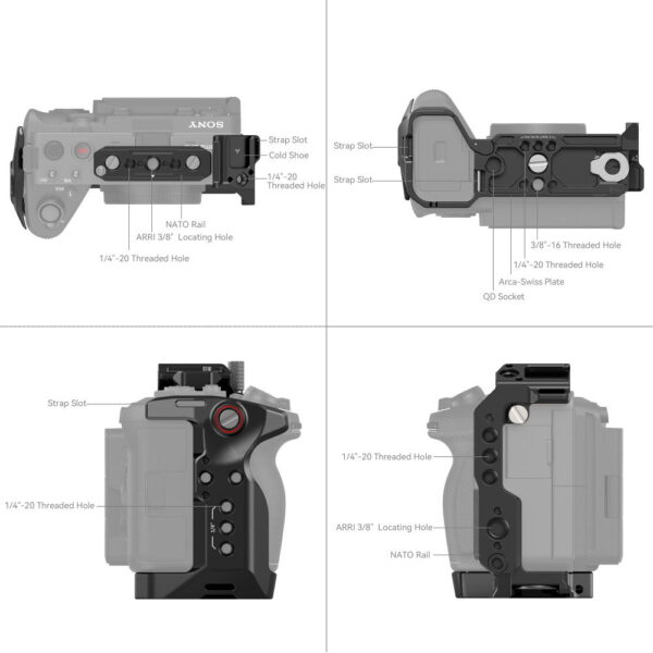 SmallRig 4183 Sony FX3 / FX3A FX30 için Kafes - Görsel 3