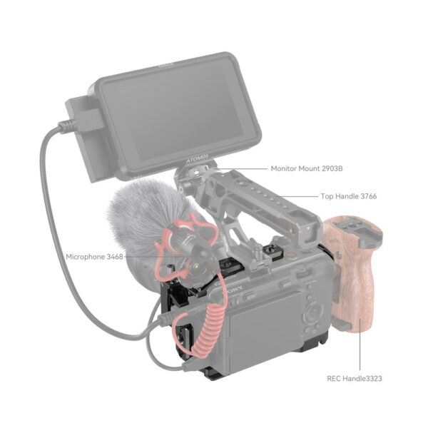 SmallRig 4183 Sony FX3 / FX3A FX30 için Kafes - Görsel 5
