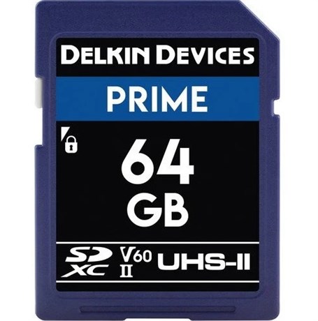 Delkin Devices 64GB Prime SDXC UHS-II U3/V60 Hafıza Kartı