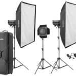 Godox DP600 III V 600W 3'lü Paraflaş Kit (LED Model Lambalı)