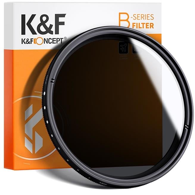 K&F Concept 67mm değişken ND Filtresi ND2-ND400 (9 Stoplu) Lens Filtresi