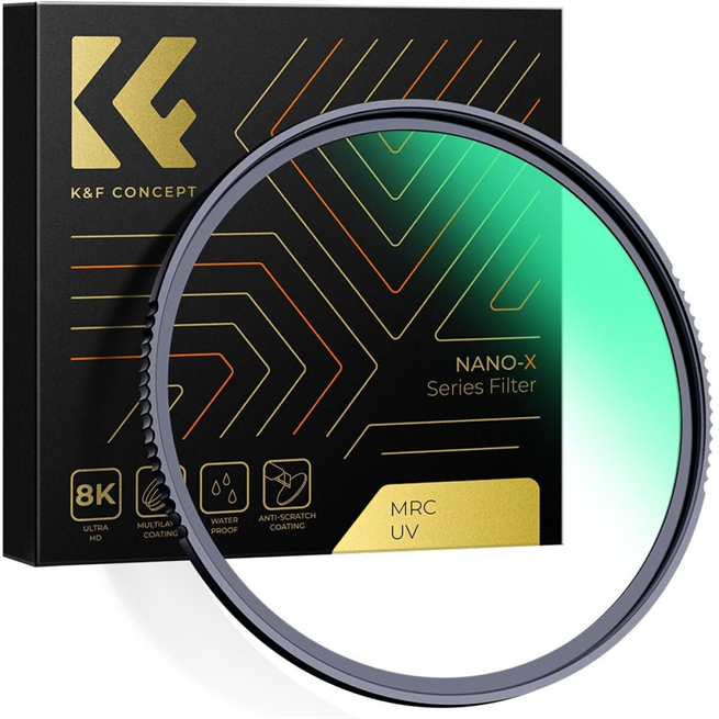 K&F Concept 67mm NANO-X MCR MC-UV 28 Çok Katmanlı Kaplamaya sahip Koruma Filtresi 8K Ultra HD