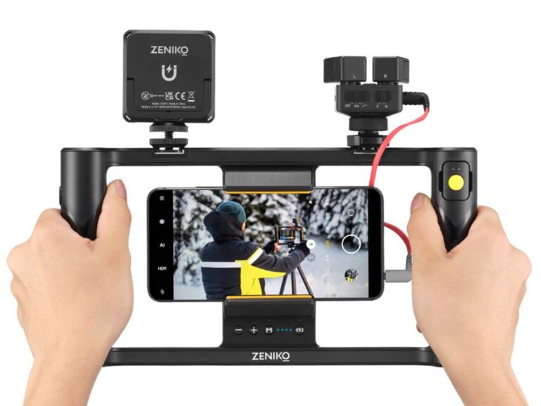 Zeniko MR11 LED'li Vlog Telefon Kiti - Görsel 2