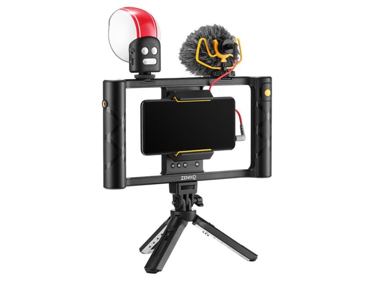 Zeniko MR11 LED'li Vlog Telefon Kiti - Görsel 3