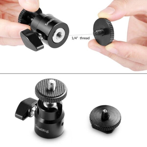 SmallRig 2059 1/4 ''Top Kafa Ek 1/4'' Vida (2 adet ) - Görsel 2