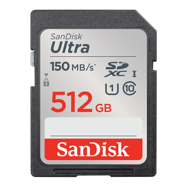 SanDisk 512GB Ultra SDHC UHS-I Class 10 Hafıza Kartı